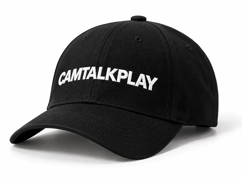 CAMTALKPLAY 로고 검정 볼캡
