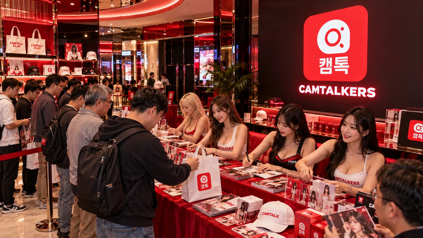 CAMTALKERS 모델과 팬들의 만남